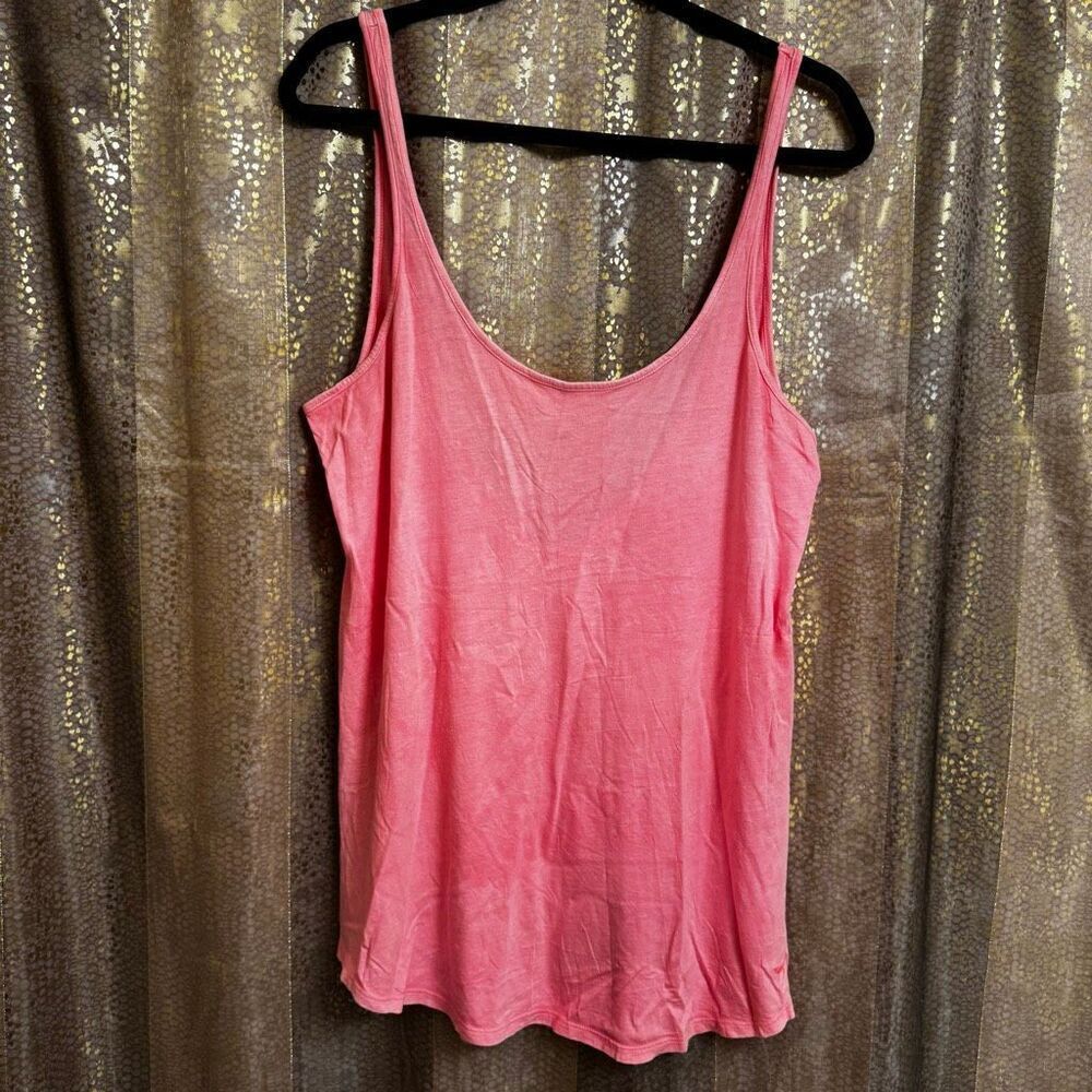 PINK Victorias Secret Coral Pink Oversize Swim Coverup Tank Top Small